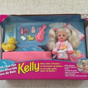 BATH TIME FUN KELLY PLAY SET NRFB 1995